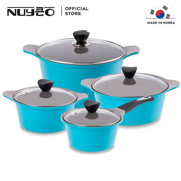NUYEO Haneul Series Non-Stick Ceramic Coating Cooking Pot (18cm/20cm/24cm/28cm)